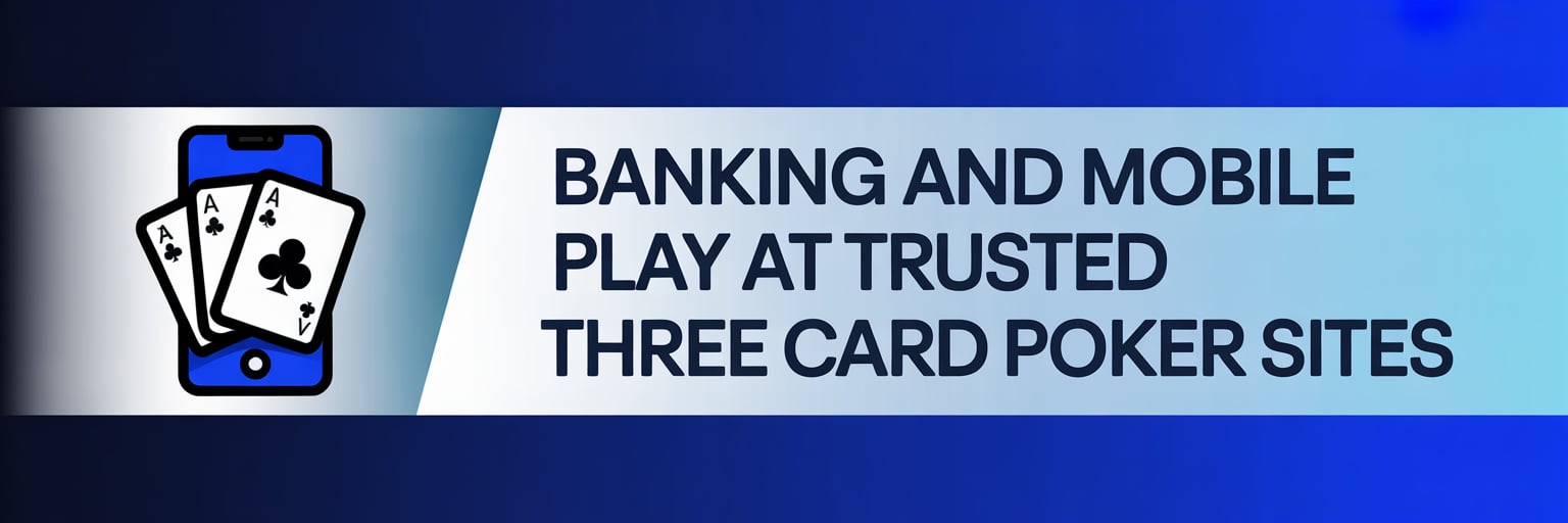 Banking and Mobile Play at Trusted Three Card Poker Sites